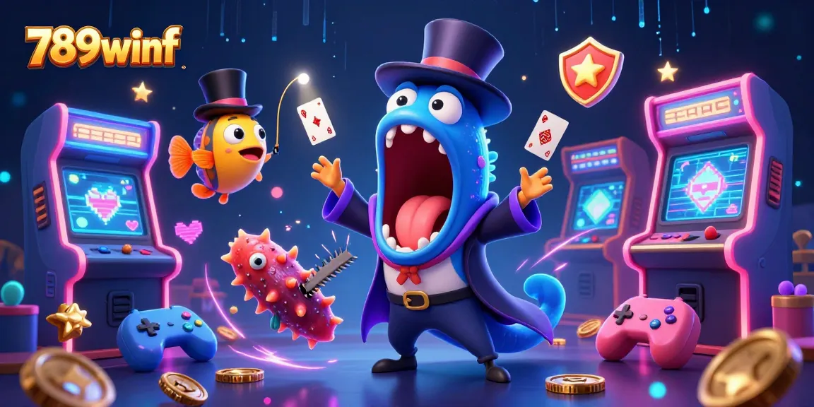 Experience the thrilling magic of Casino 789winf with dazzling underwater characters and vibrant gaming elements.