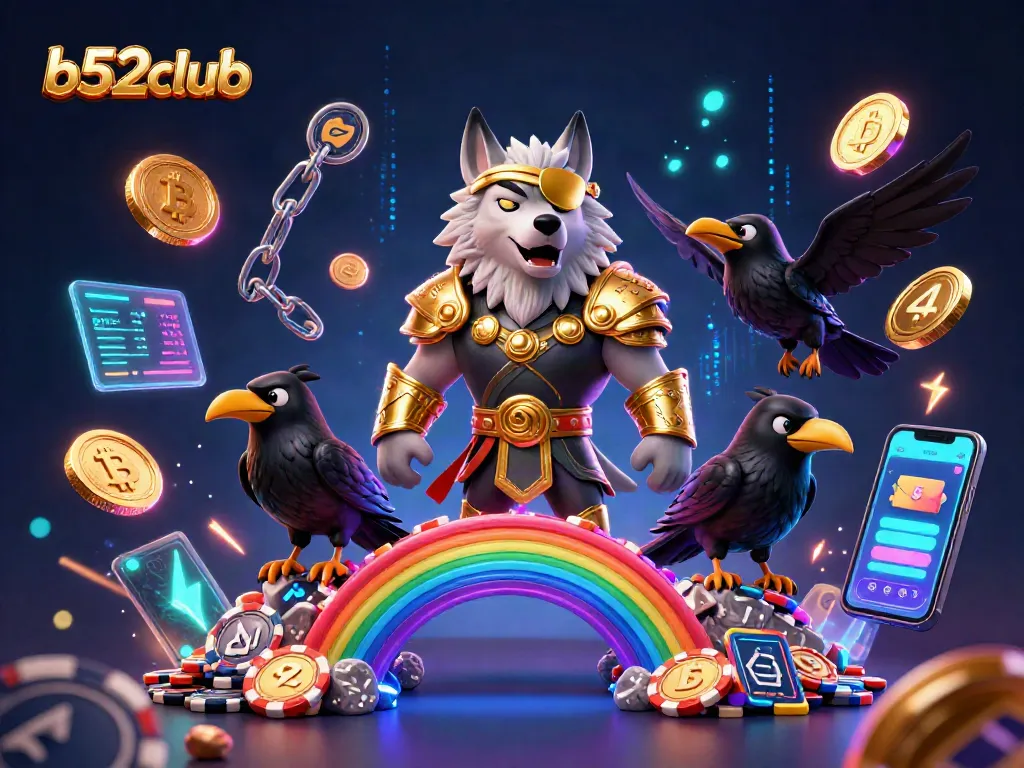 Engage with b52club's vibrant Norse-themed casino world featuring Odin and mystical elements.