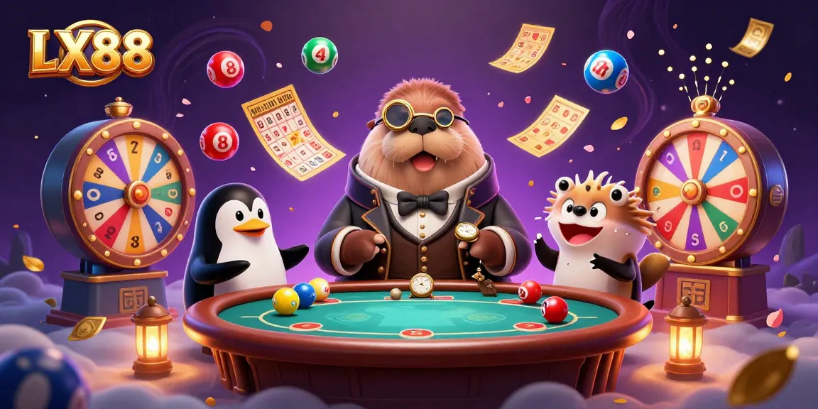Engage with LX88's underwater poker scene featuring a jolly walrus and thrilling gaming elements.
