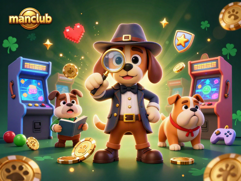 Win big with manclub's exciting casino gaming scene featuring action-packed characters and vibrant visuals.