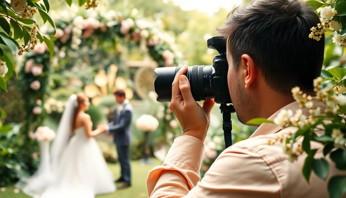 Hochzeitsfotograf München fängt unvergessliche Momente während einer romantischen Zeremonie ein.