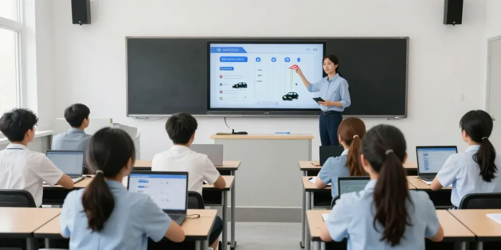 Fahrschule Drive-In in Zürich - modernes Lernumfeld für Fahrschüler mit digitalem Unterricht.