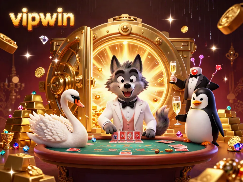 Experience thrilling gaming luck at vipwin with elegant casino characters and rich treasures.
