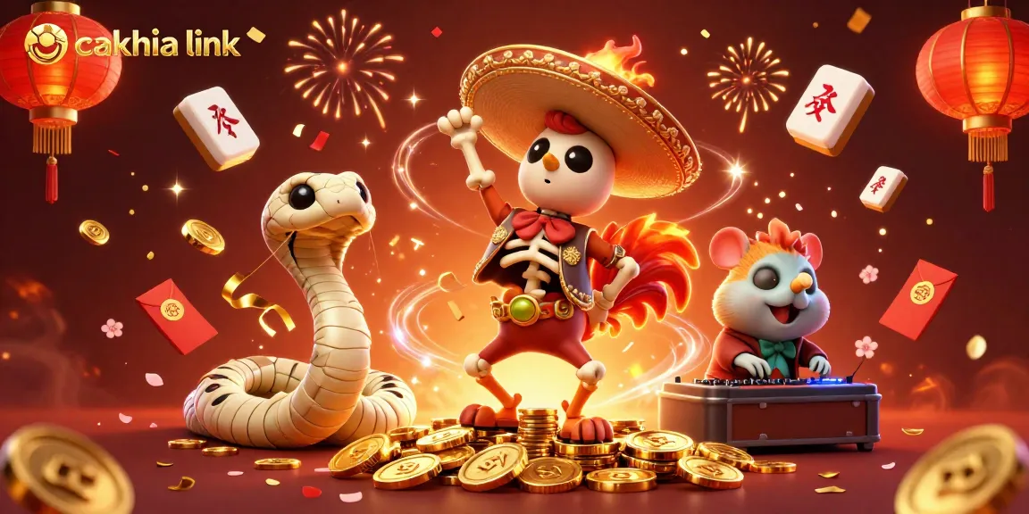 Watch cakhia link with lively characters celebrating around golden coins in a dynamic casino scene.