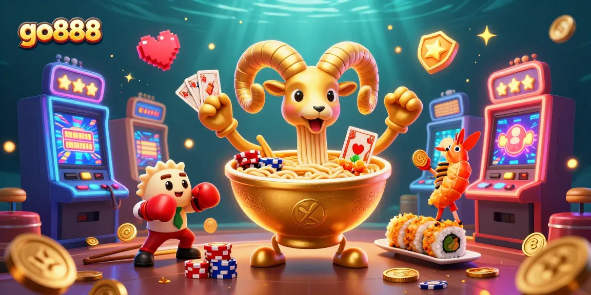Engage with go888 through vibrant 3D casino gaming characters and elements.