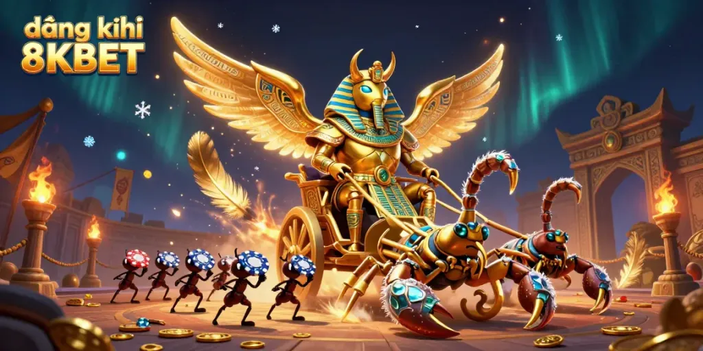 Engage in the thrilling world of đăng ký 8KBET with dynamic characters in an exhilarating casino scene.