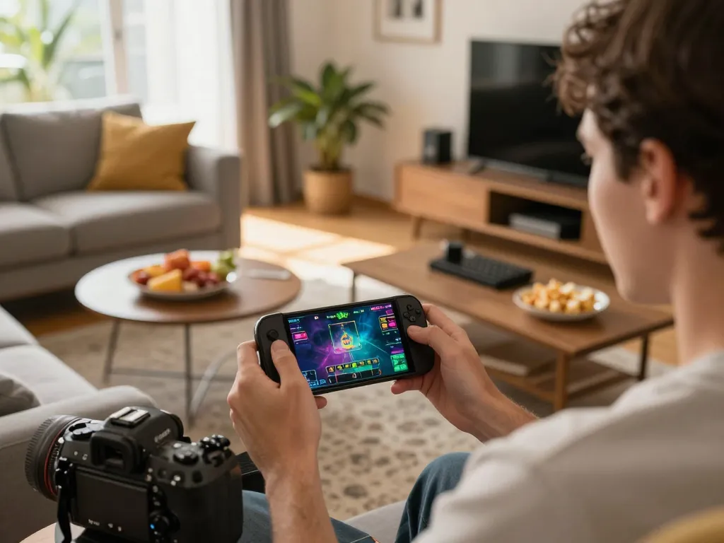 Player enjoying online gaming with nhà cái sc88 in a cozy home setting, engaged with vibrant betting interface