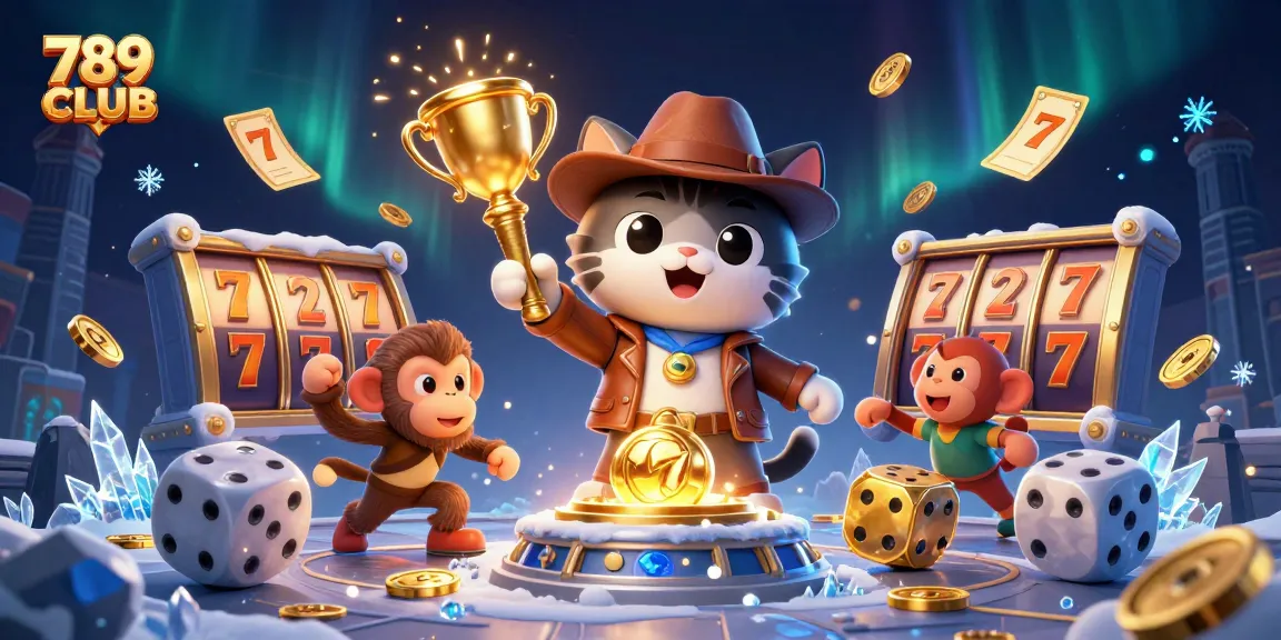 Engage in thrilling gameplay with 789CLUB's vibrant casino adventure featuring dynamic characters and gold elements.