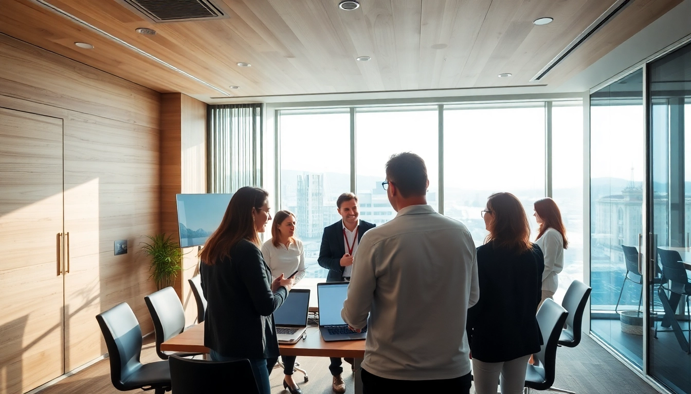 Professionelle Zusammenarbeit mit einem Headhunter Wolfsburg in einem modernen Büro.