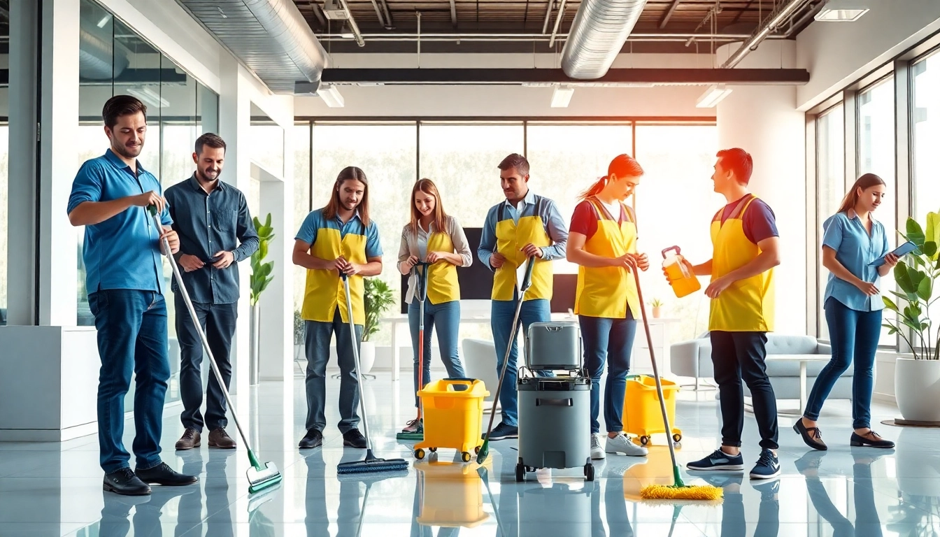 Effektive Gebäudereinigung Ulm von einem professionellen Team in modernem Büro.
