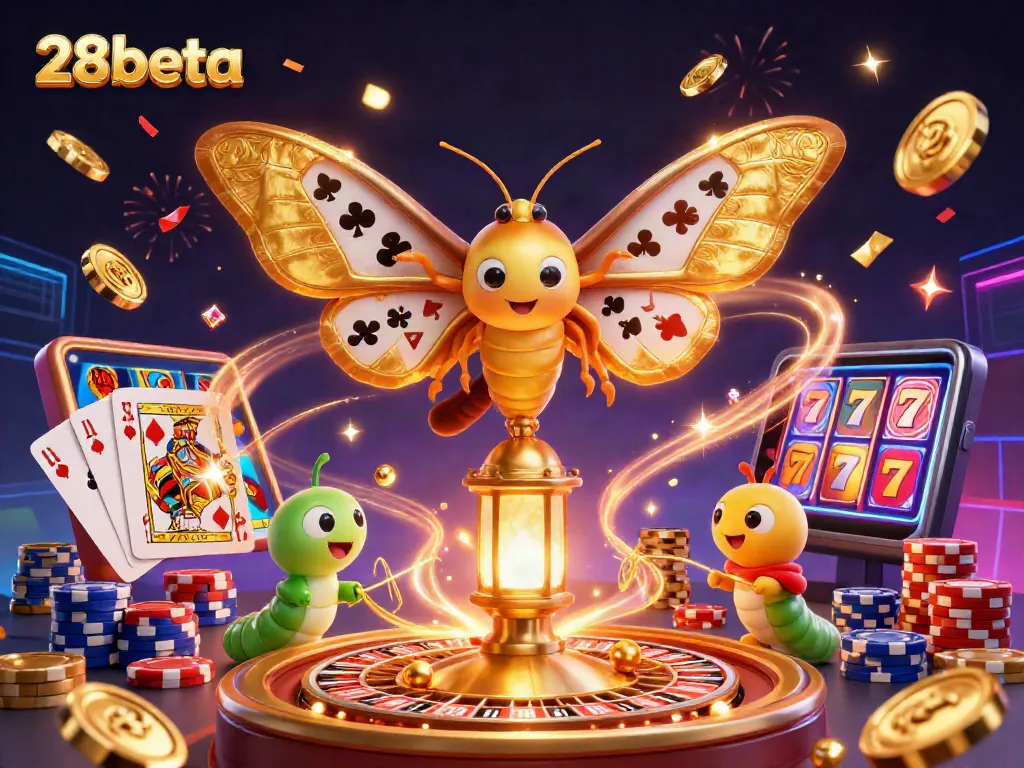 Spin the reels at 28beta with an exquisite visual of vibrant games and golden rewards.