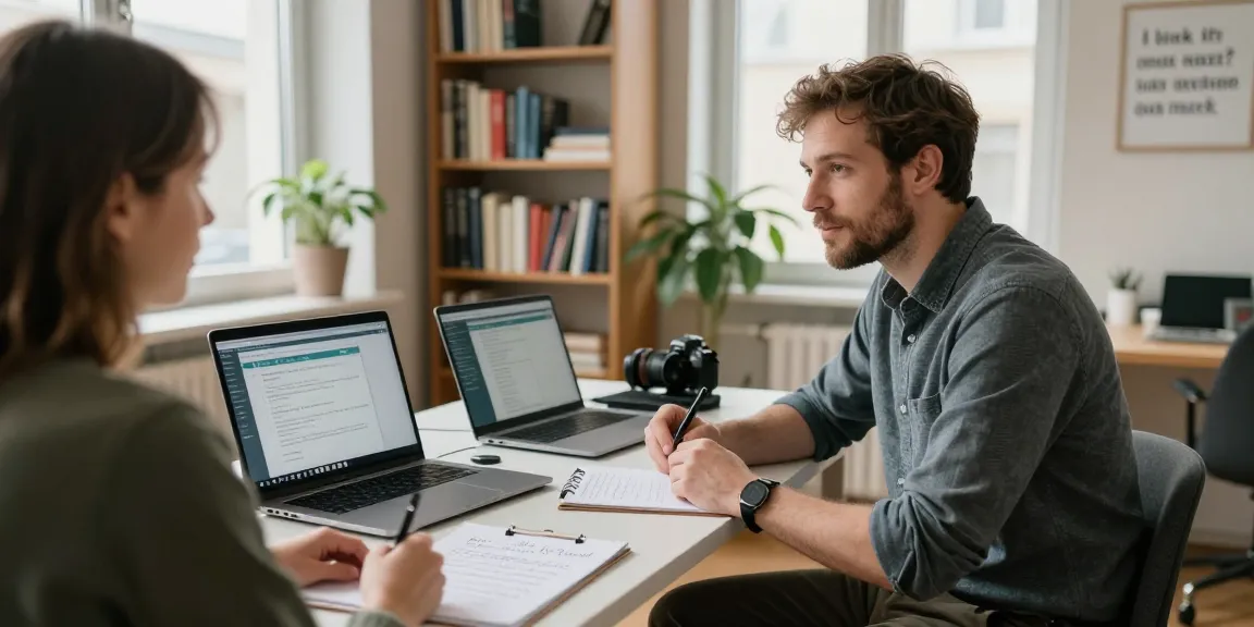 Personalisierte MPU Vorbereitung Hannover Sitzung mit einem Psychologen in einem warmen, einladenden Büro.