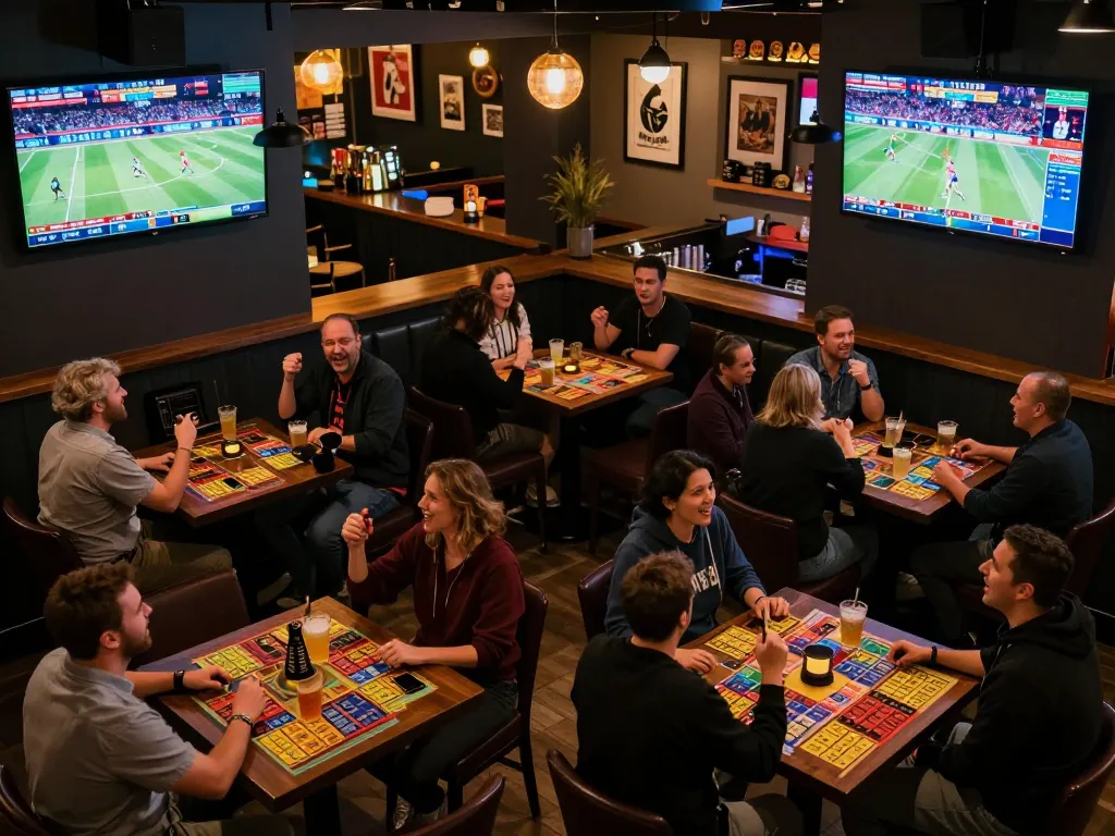 Engaged patrons placing bets at vipwin.com in an exciting sports betting environment.