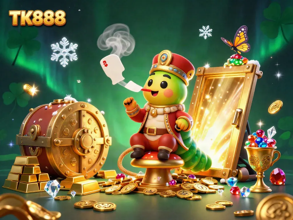 Experience thrilling gameplay at TK888 featuring a lavish 3D scene with a hookah-master and treasures.