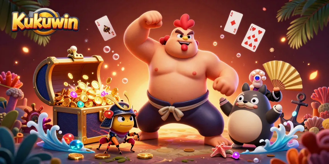 Kukuwin's engaging casino scene featuring dynamic characters and vibrant gambling elements