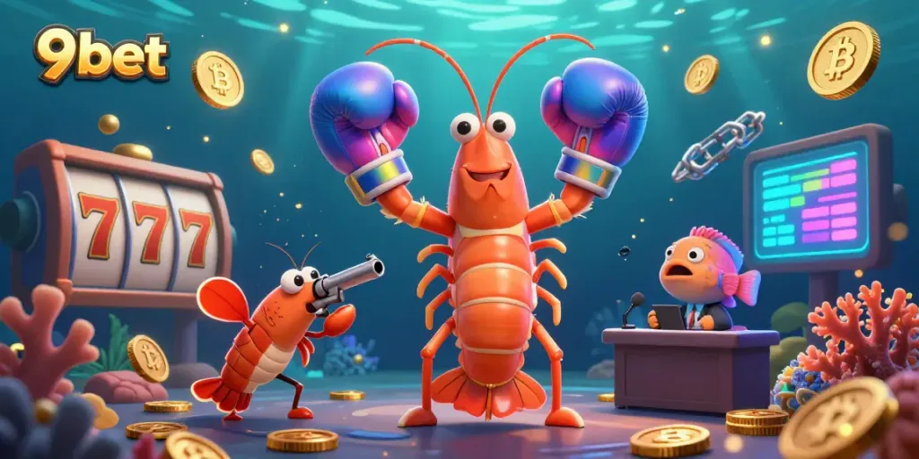 Experience thrilling gaming at 9bet with immersive underwater-themed casino action featuring vibrant characters and glowing assets.