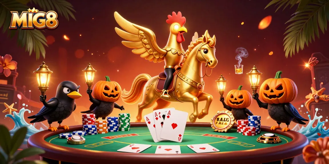 MIG8 players engage in a thrilling casino experience with dynamic characters and vibrant gameplay elements.