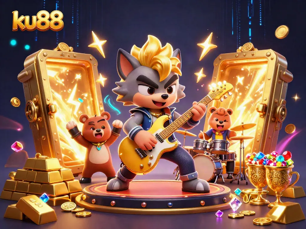 ku88 engages players with dynamic casino action featuring captivating 3D characters and vivid gold treasures.