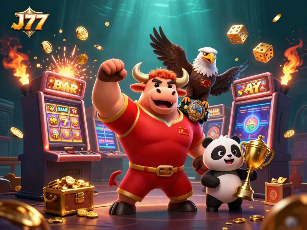 Experience thrilling gaming opportunities at J77 with dynamic characters and exciting casino elements.