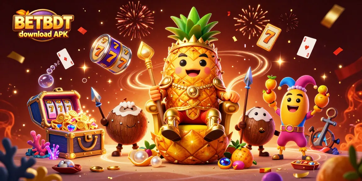 Engage with BETBDT download APK for exciting casino fun featuring unique characters amidst vibrant elements.