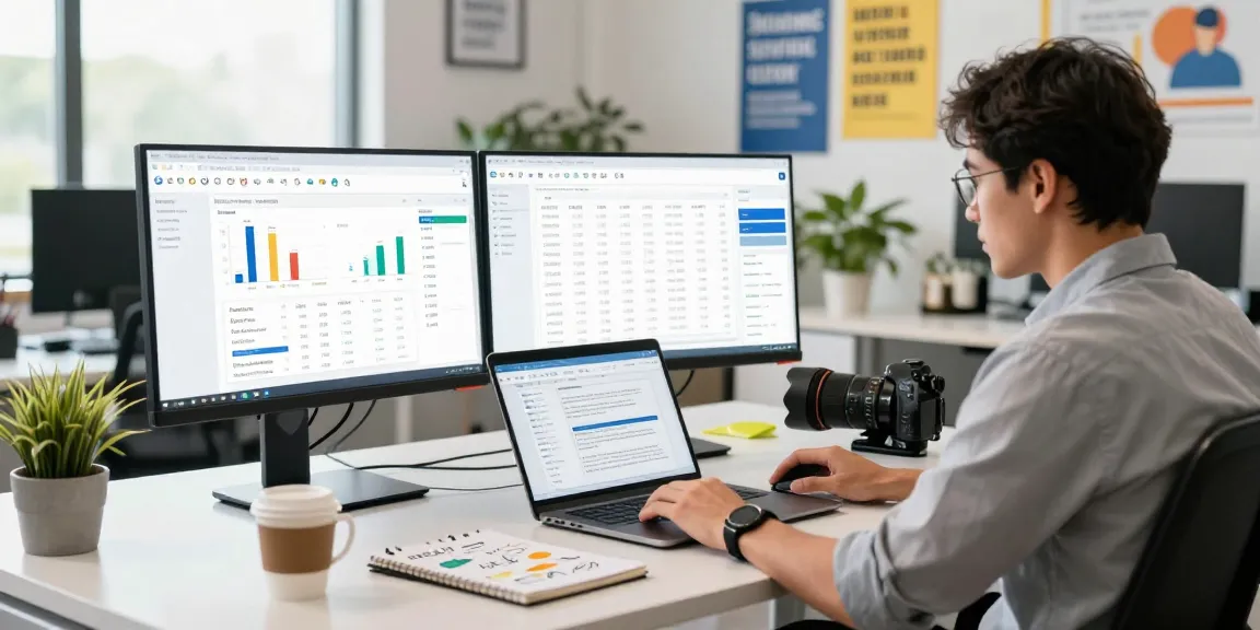 seanbowieforaz analyzing SEO data in a modern marketing office