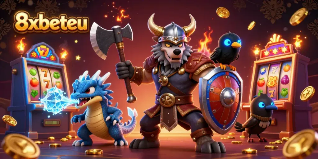 Experience thrilling gameplay with 8xbeteu’s iconic wolf warrior and his fiery dragon!
