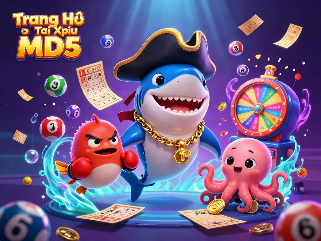Experience the thrill of gaming with Trang Chủ Tài Xỉu MD5 in a vibrant underwater scene.
