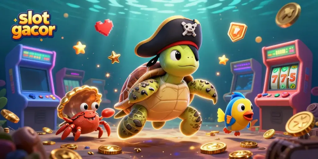 Experience thrilling slot gacor action with vibrant characters and dynamic game elements in a rich underwater scene
