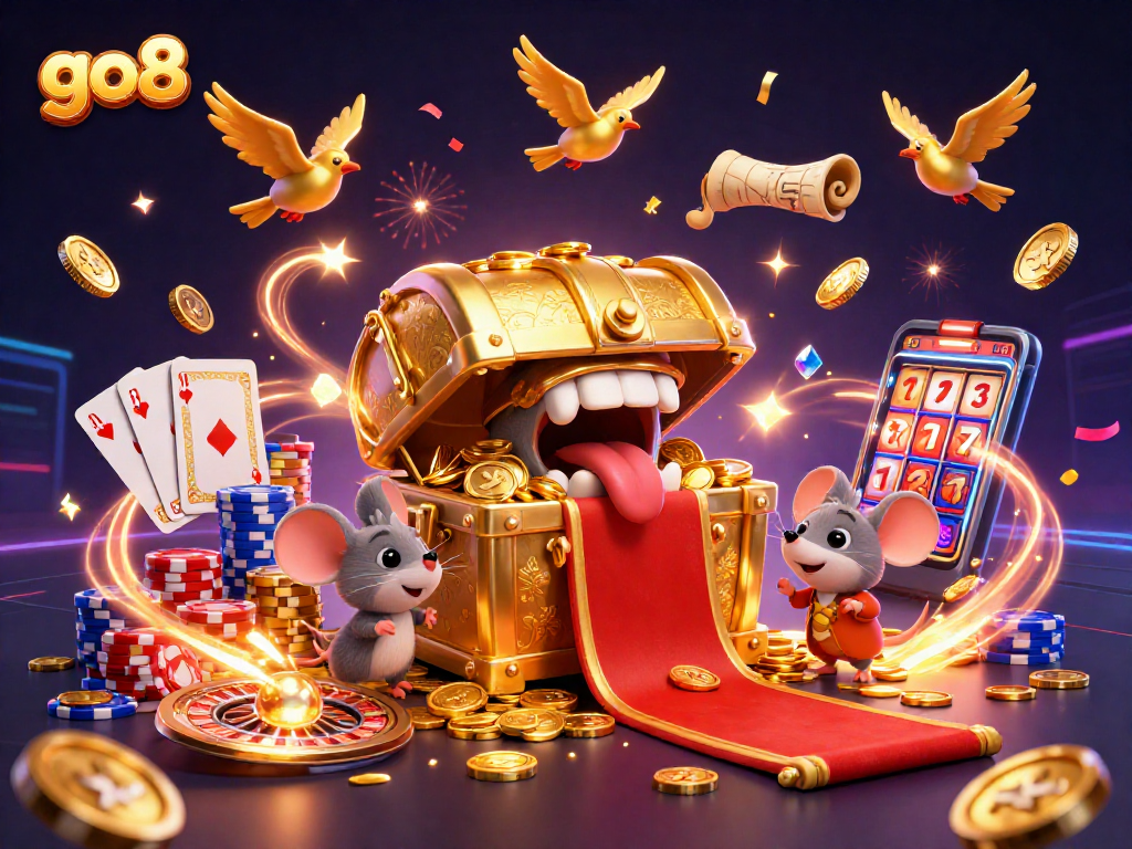 Experience thrilling jackpots and exciting wins at go8, featuring an energetic casino scene.