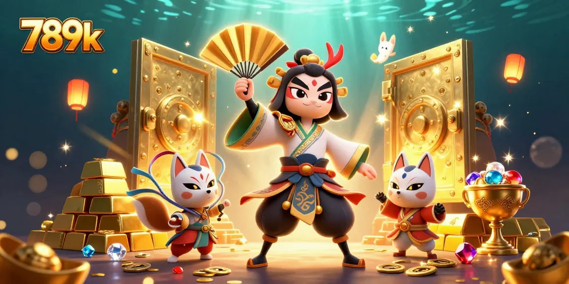 Experience the thrill of 789k with vibrant gaming elements and enchanting characters in action.