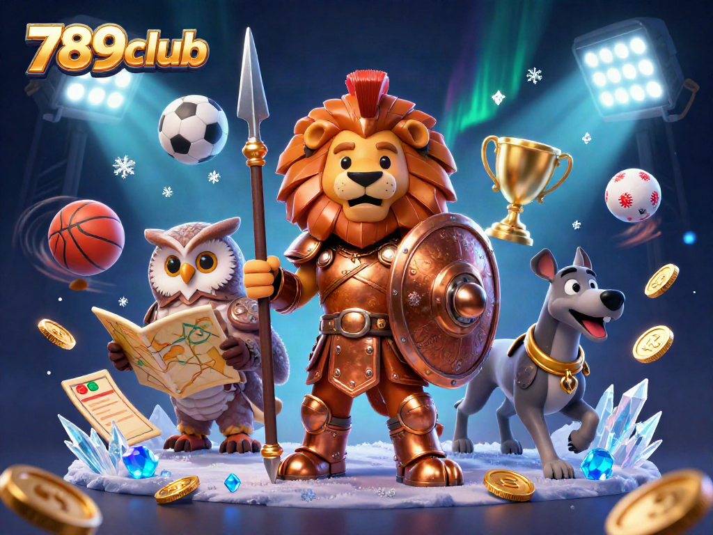 Experience thrilling betting with 789club's dynamic sports casino scene featuring heroic characters and vibrant game elements.
