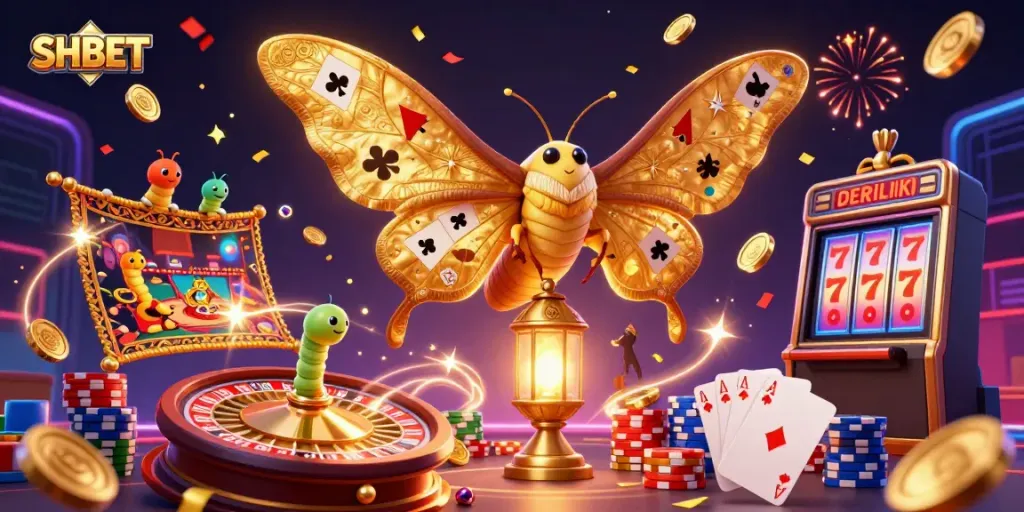 Experience winning moments at SHBET with vibrant 3D casino scenes and dynamic game elements.