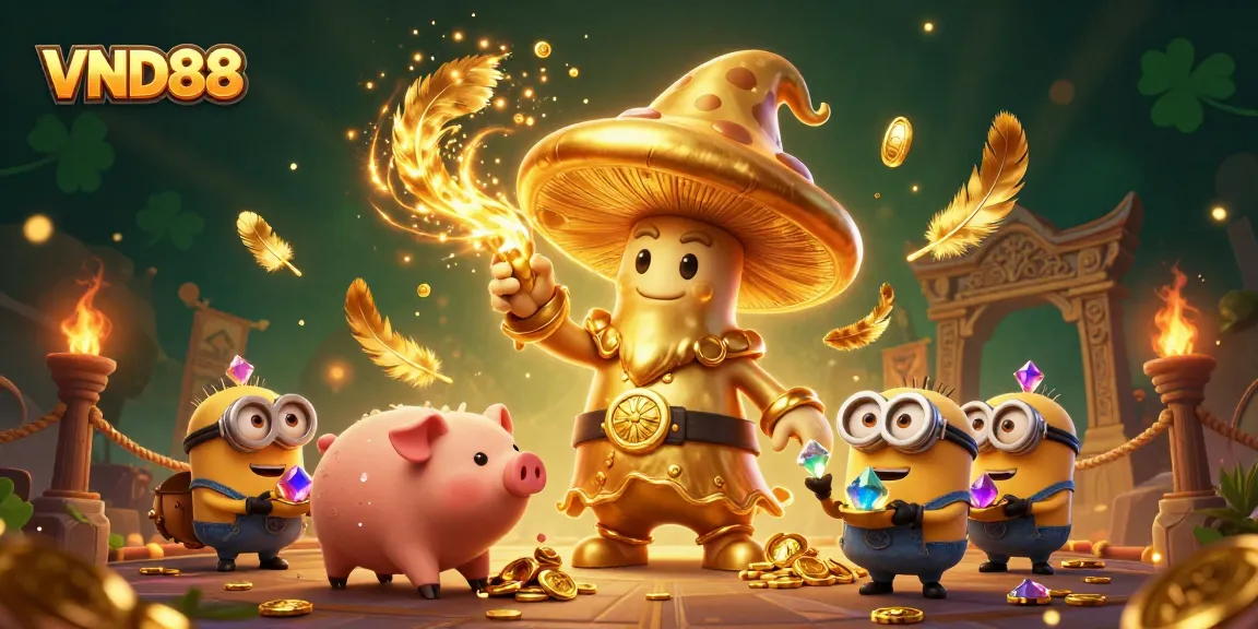 Engage with VND88's vibrant casino universe featuring magical characters and treasures.