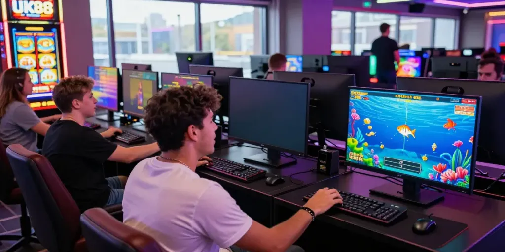 Players engaging in thrilling gaming activities at UK88, showcasing vibrant online betting dynamics.
