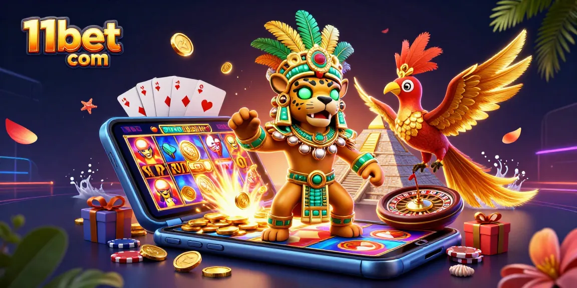 Engage with exciting games at 11bet com featuring a vibrant casino scene with dynamic elements.