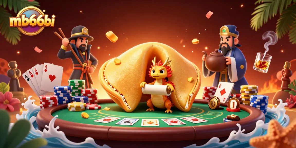 Experience thrilling online gaming with mb66bi, featuring a vibrant 3D casino scene bursting with excitement.