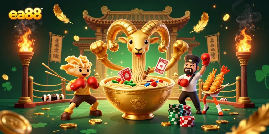Người chơi ea88 tham gia cược với không gian sòng bạc đầy màu sắc và năng động.