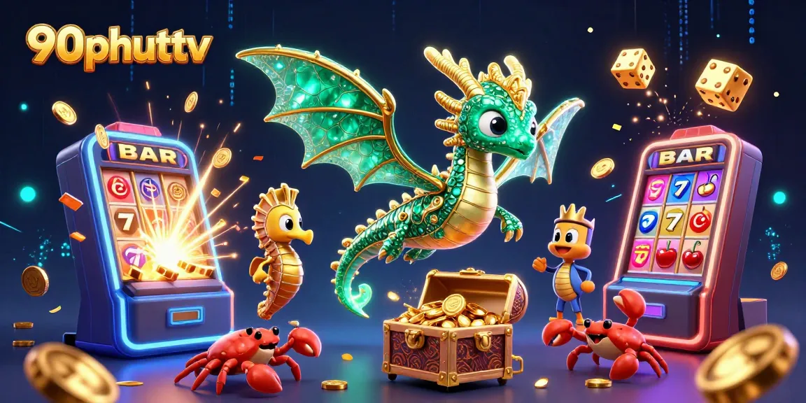 Experience thrilling casino action with 90phuttv featuring vibrant gaming elements and dynamic characters.