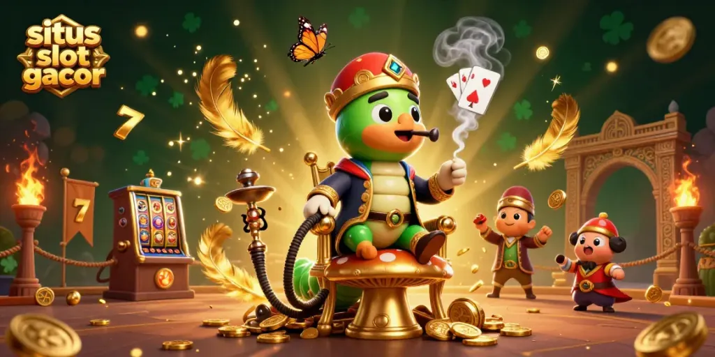 Experience the thrill of situs slot gacor with vibrant 3D casino fantasy art showcasing dynamic slot reels and characters.