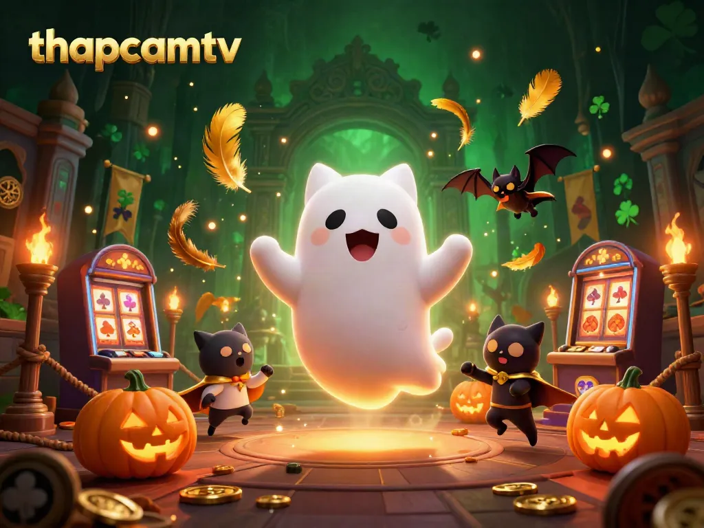 Experience live football action with ThapcamTV, featuring vibrant characters in a 3D casino.