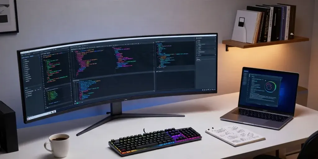 Westio Casino: Moderner Entwicklerarbeitsplatz mit innovativer Software und Technologie.