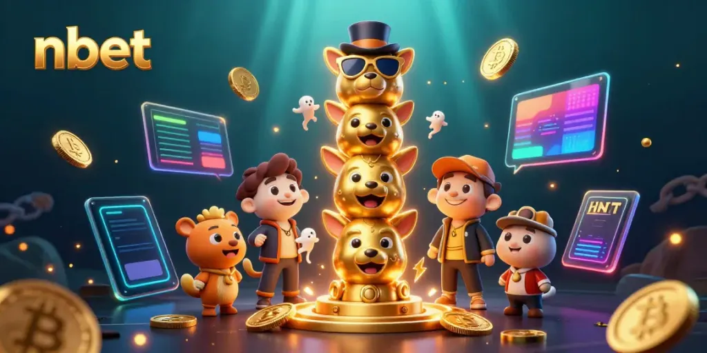 Experience the thrill of nbet gaming with dazzling 3D illustrations capturing vibrant casino action.