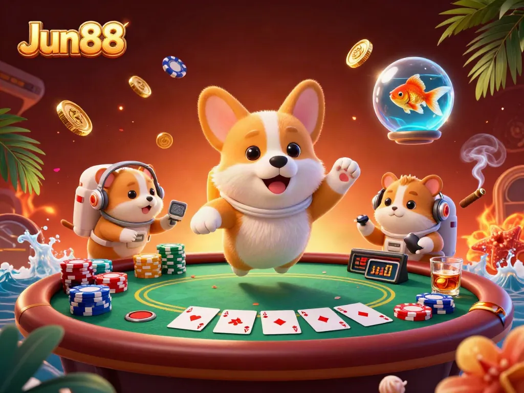 Trải nghiệm Jun88 với những giây phút hấp dẫn trong trò chơi casino đầy màu sắc và sinh động.