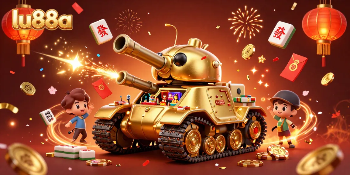 lu88a offers a vibrant scene showcasing a colorful casino tank and festive game elements.