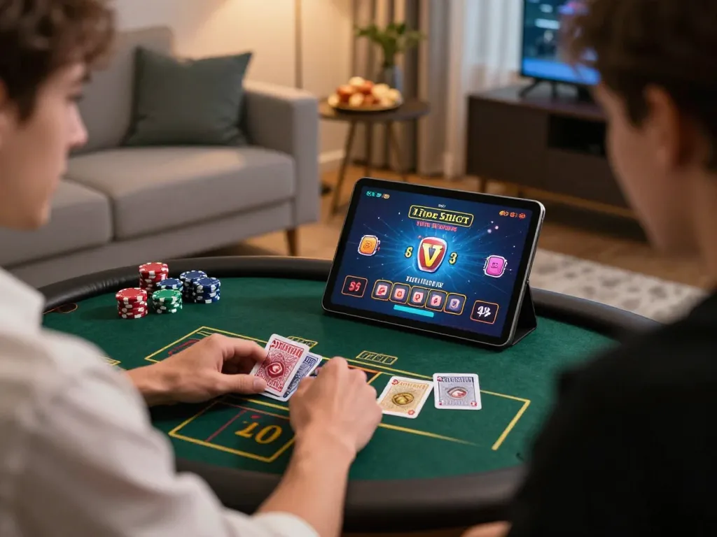 Experience the thrill of live gaming on Trang chủ GG88 at home with a tablet and snacks