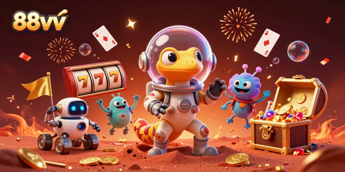 Bet big with 88vv at the vibrant golden casino discovered by a Martian gecko.