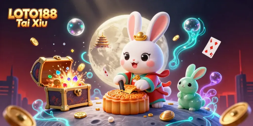 Play LOTO188 Tai Xiu and explore interactive casino elements in a vibrant 3D scene.