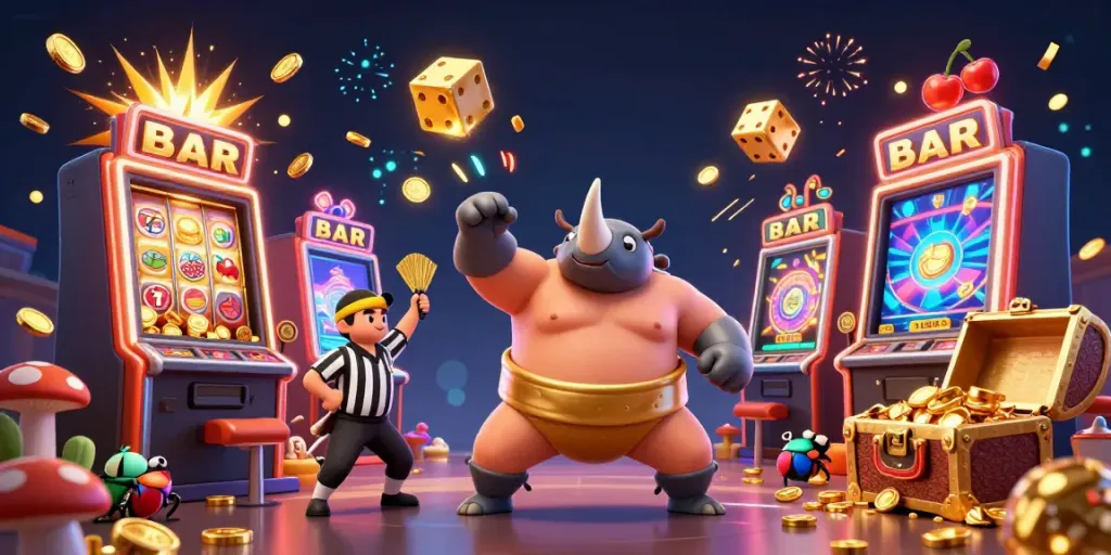 Experience the excitement of qs88live with a powerful beetle champion and dynamic casino elements.