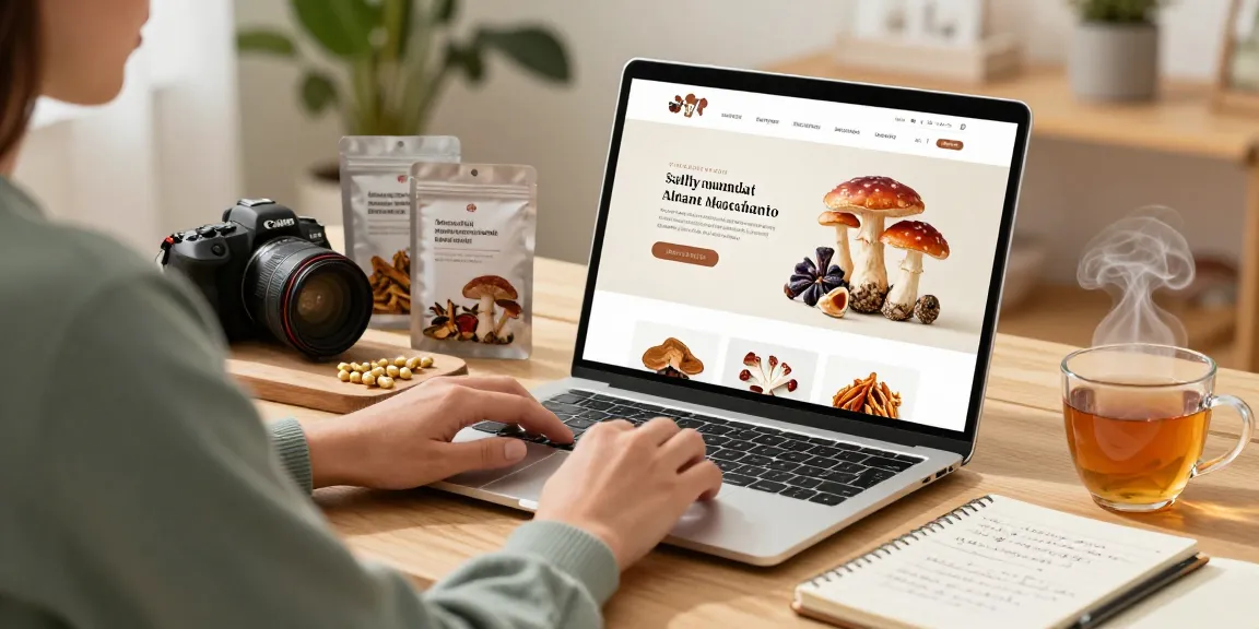 Fliegenpilz online kaufen mit verschiedenen Amanita muscaria Produkten in einer gemütlichen Einkaufsumgebung.