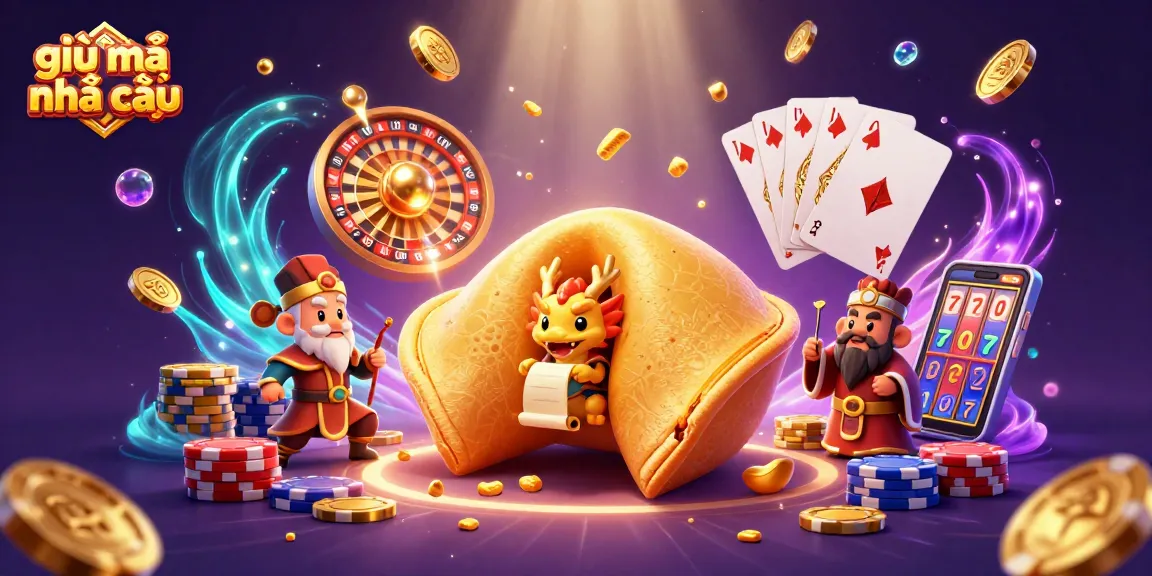 Engaging illustration highlighting giải mã nhà cái with characters and vibrant casino elements.